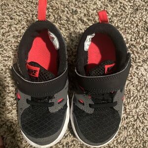 Nike kids red/black/grey shoes